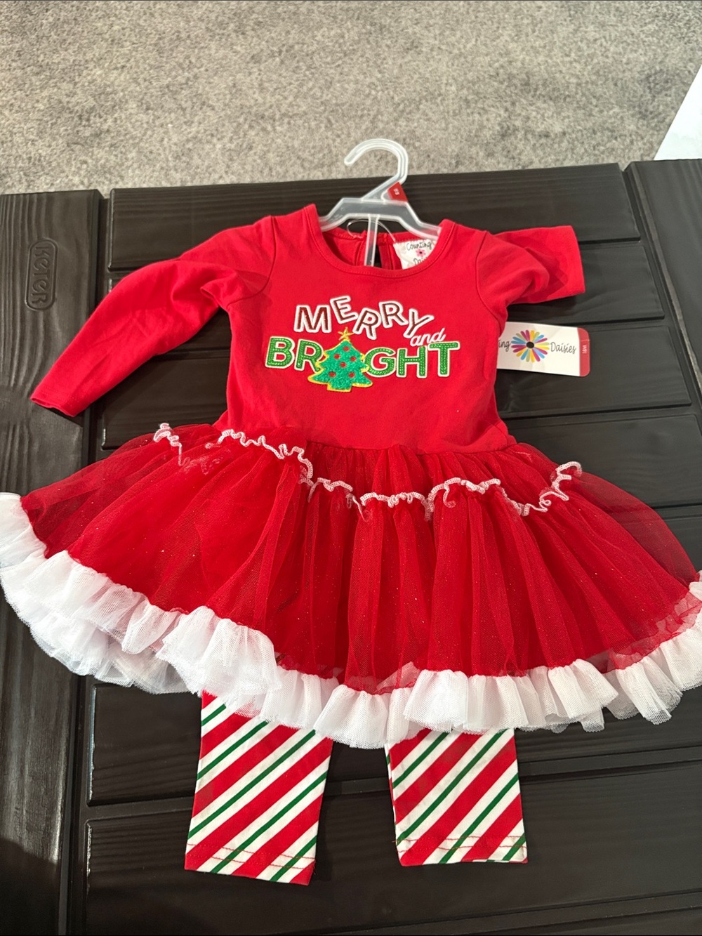 Counting Daisies Toddler & Girls Holiday Tutu Set